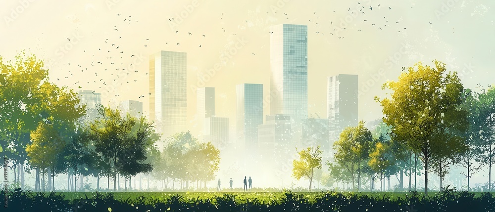 ภาพประกอบสต็อก Resilient urban design projects incorporating ...