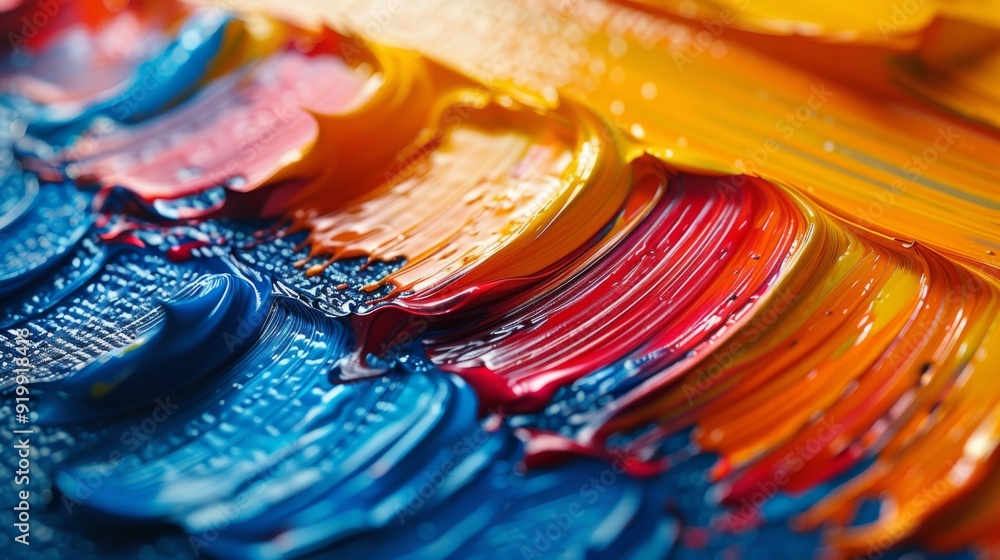 Develop paint brush strokes with varying opacities and transparencies ...