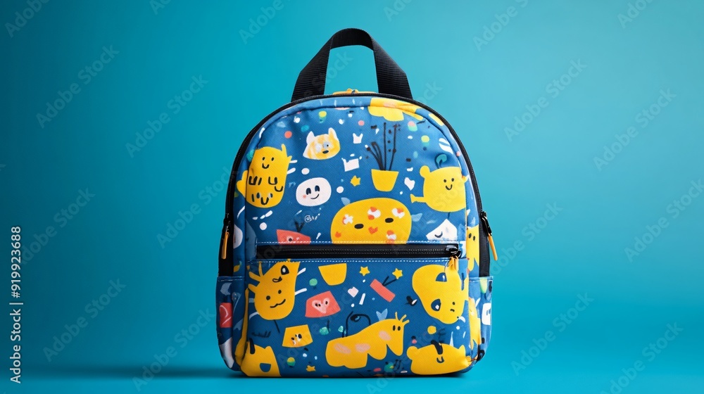 kid's school backpack on isolated background kid's school backpack on isolated background