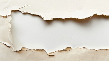Isolated torn paper corner with copy space.