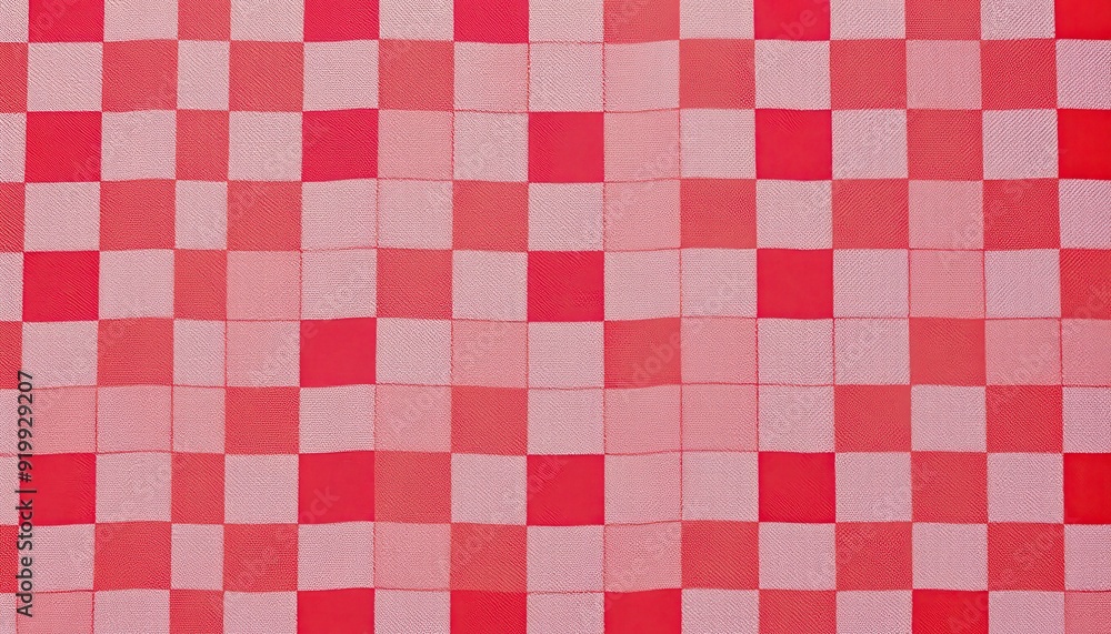Red and White Checkered Pattern Texture. Red and White Checkered Pattern Texture.