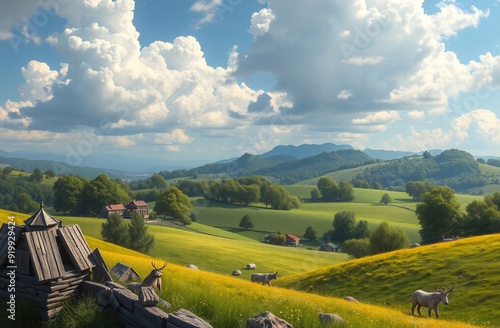 A scenic landscape