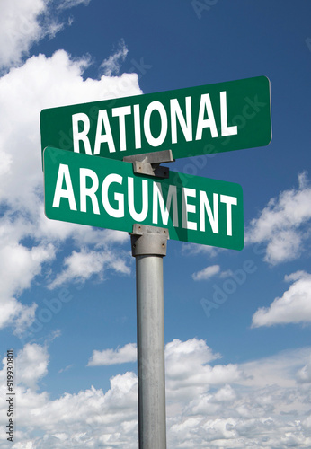 rational argument sign photo