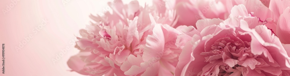 Close-up of Delicate Pink Peony Petals Close-up of Delicate Pink Peony Petals