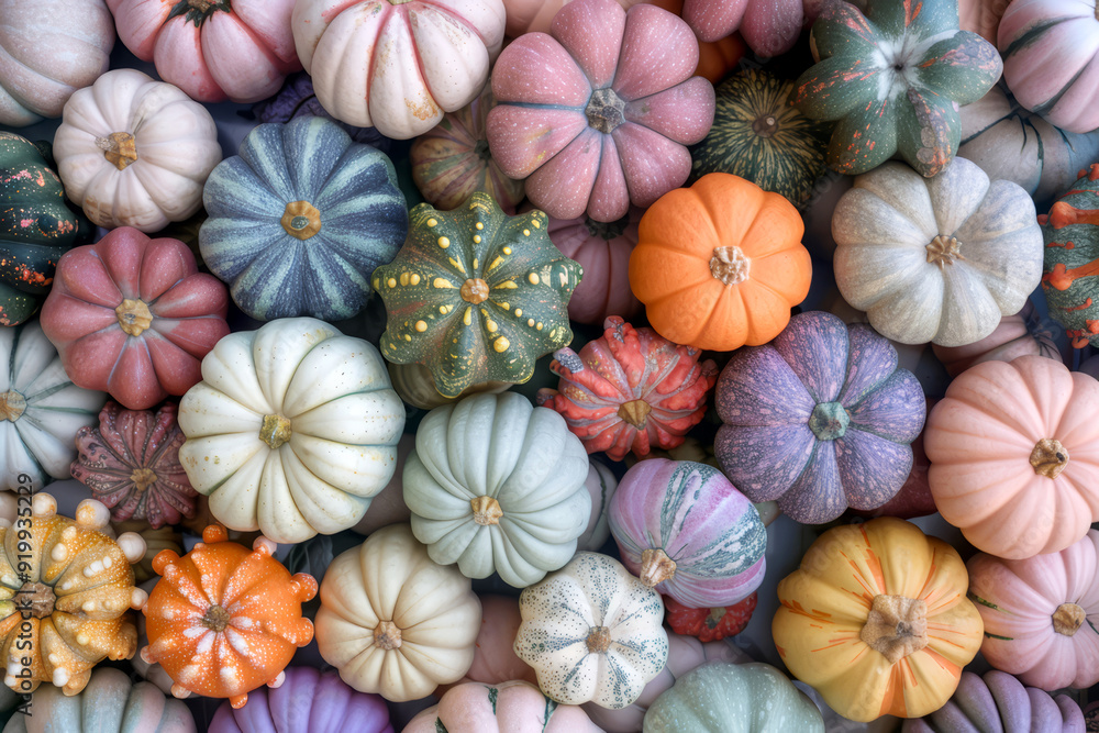 Delightful photo featuring a collection of small, decorative pumpkins. Delightful photo featuring a collection of small, decorative pumpkins.
