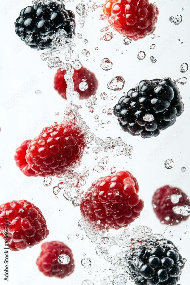 Mystic photo of Prime-Ark 45 Blackberry, isolated on white background Mystic photo of Prime-Ark 45 Blackberry, isolated on white background