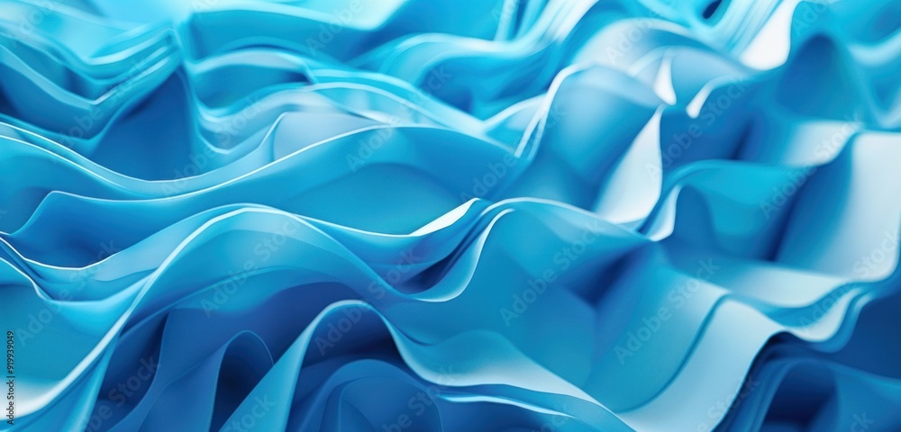 Obraz premium Abstract Blue Waves