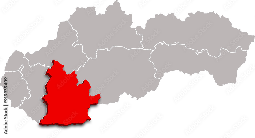 nitra region map ADMINISTRATIVE DIVISIONS of SLOVAKIA 3d isometric map nitra region map ADMINISTRATIVE DIVISIONS of SLOVAKIA 3d isometric map