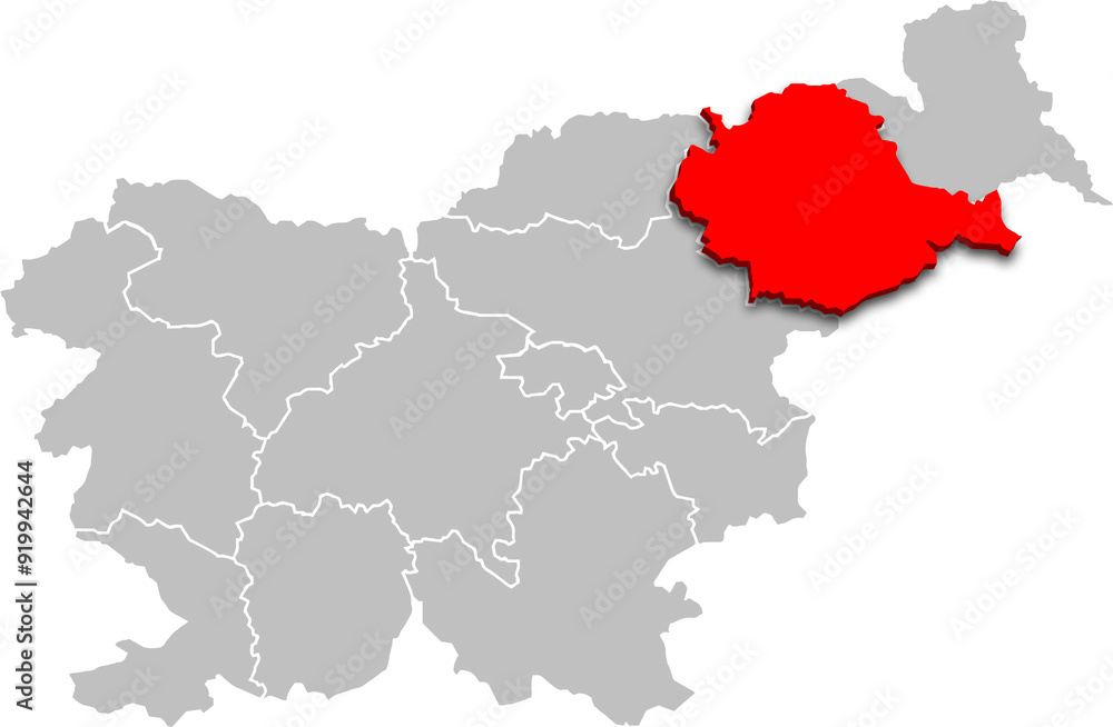 drava region map ADMINISTRATIVE DIVISIONS of SLOVENIA 3d isometric map drava region map ADMINISTRATIVE DIVISIONS of SLOVENIA 3d isometric map