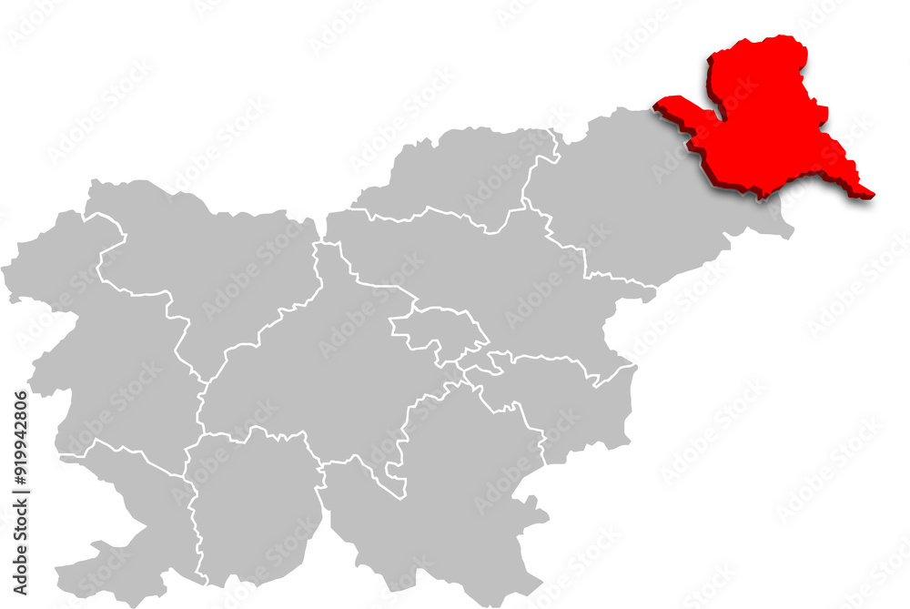 mura region map ADMINISTRATIVE DIVISIONS of SLOVENIA 3d isometric map mura region map ADMINISTRATIVE DIVISIONS of SLOVENIA 3d isometric map