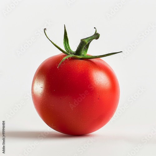 Wallpaper Mural levitation tomato on white background Torontodigital.ca