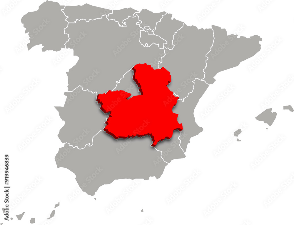 castilla la mancha map ADMINISTRATIVE DIVISIONS of SPAIN 3d isometric map castilla la mancha map ADMINISTRATIVE DIVISIONS of SPAIN 3d isometric map