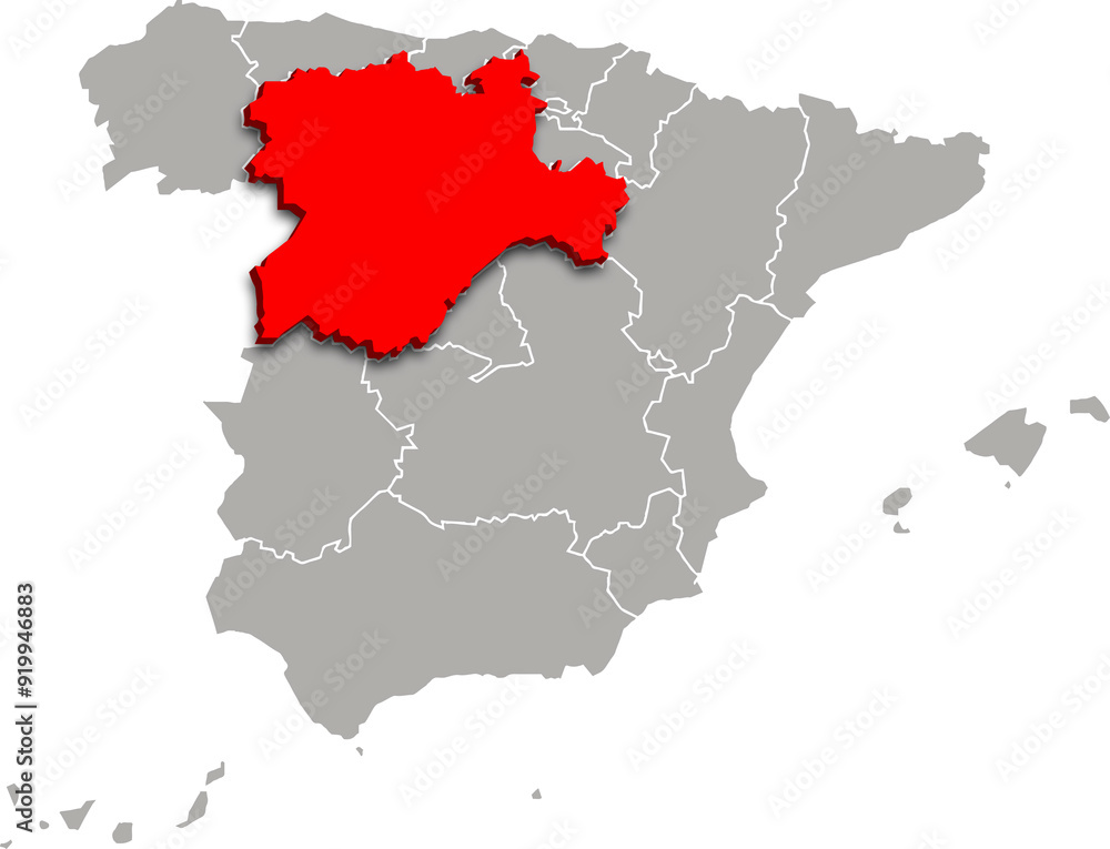 castilla and lion map ADMINISTRATIVE DIVISIONS of SPAIN 3d isometric map castilla and lion map ADMINISTRATIVE DIVISIONS of SPAIN 3d isometric map