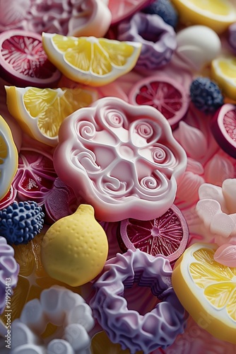 delicious ice cream backgro...