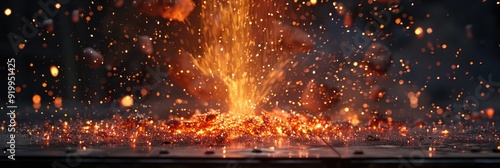 Fototapeta Thermite Reaction Composition