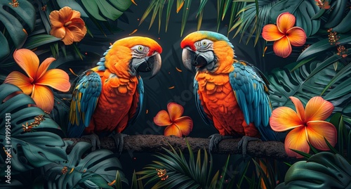 Exotic colorful background ...