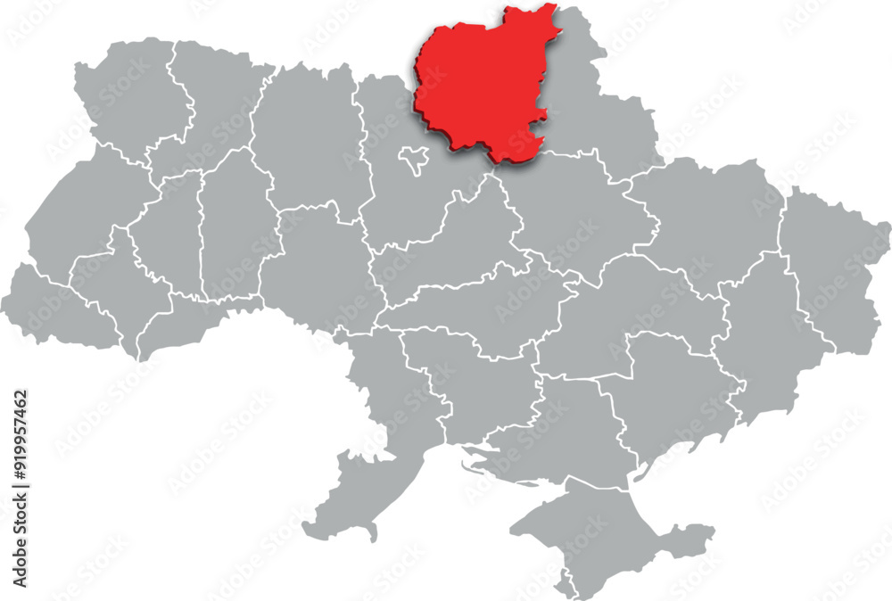 chernihiv map PROVINCE of UKRAINE 3d isometric map chernihiv map PROVINCE of UKRAINE 3d isometric map