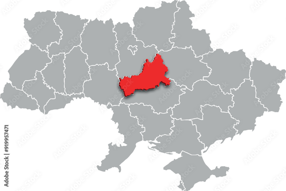 cherkasy map PROVINCE of UKRAINE 3d isometric map cherkasy map PROVINCE of UKRAINE 3d isometric map