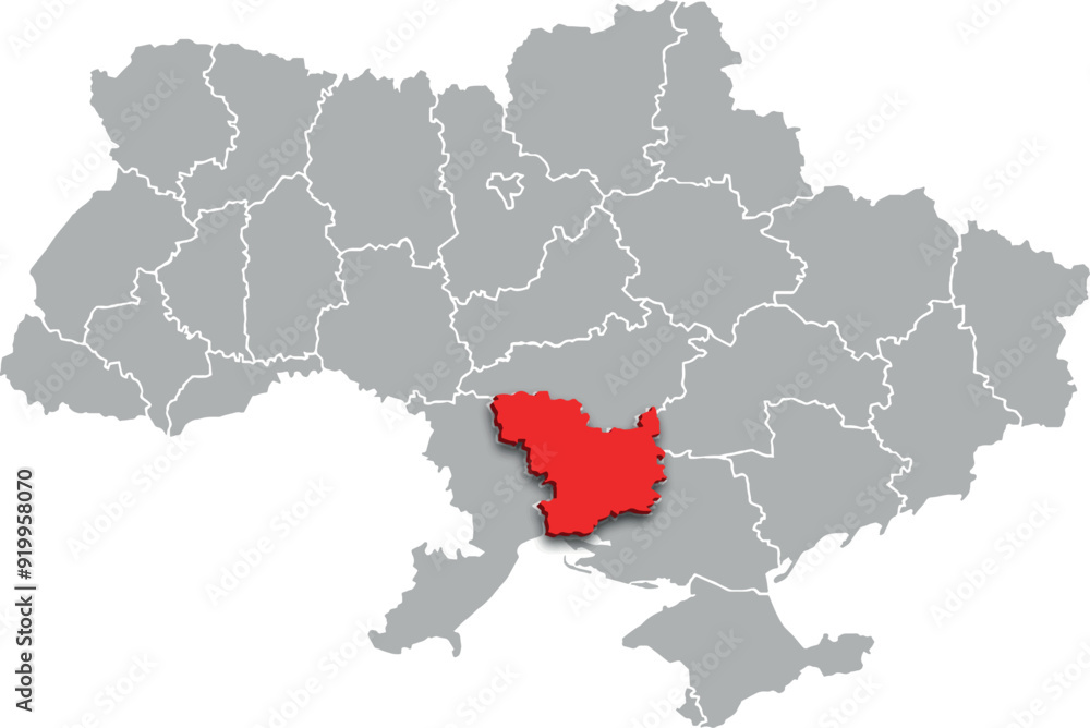mykolaiv map PROVINCE of UKRAINE 3d isometric map mykolaiv map PROVINCE of UKRAINE 3d isometric map
