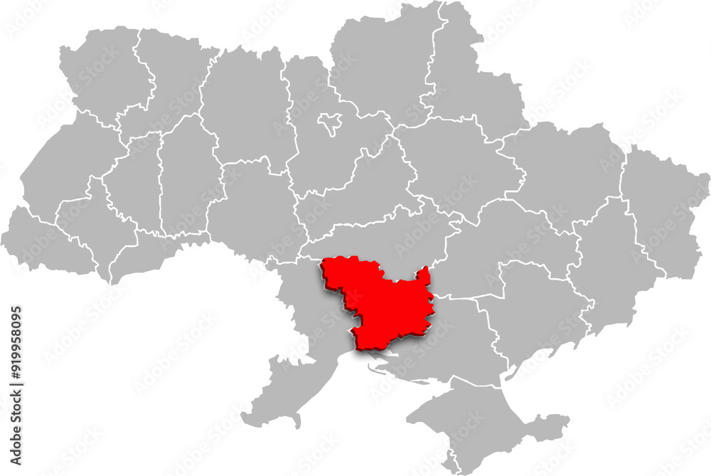 mykolaiv map PROVINCE of UKRAINE 3d isometric map mykolaiv map PROVINCE of UKRAINE 3d isometric map