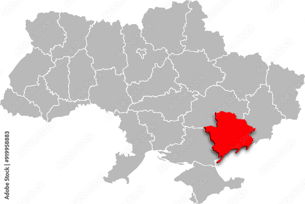 zaporizhia map PROVINCE of UKRAINE 3d isometric map zaporizhia map PROVINCE of UKRAINE 3d isometric map