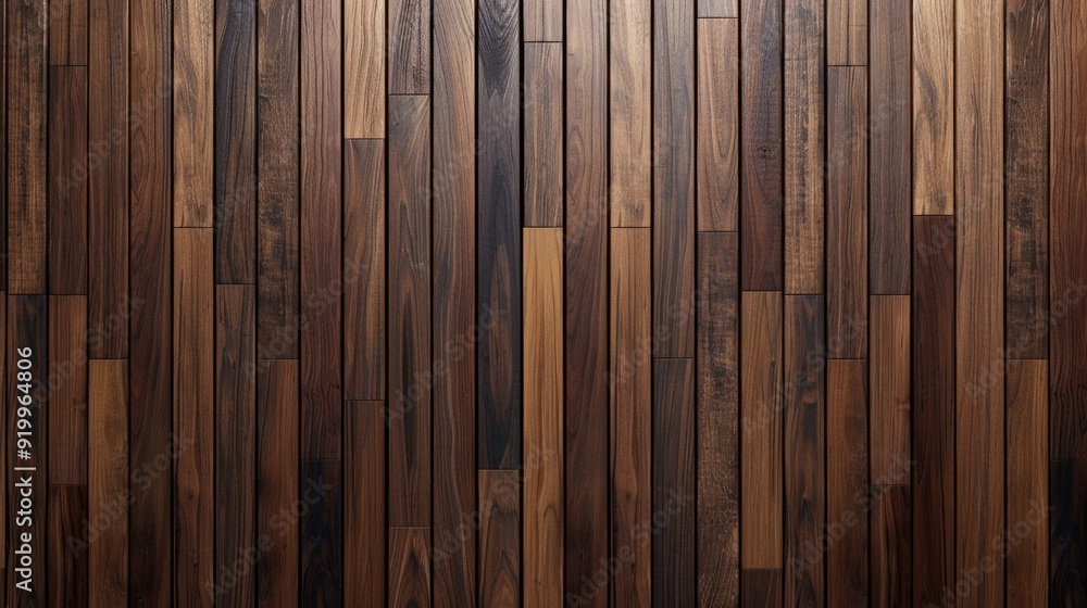 Obraz premium Close-up shot of a wooden floor with a lamp providing warm lighting