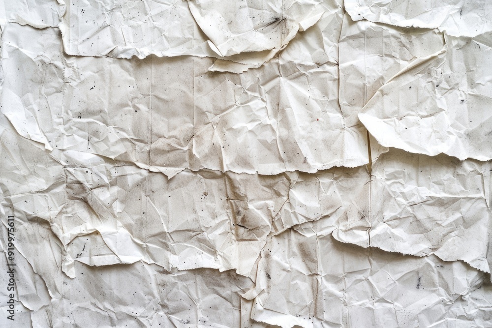 A close-up view of a blank piece of paper stuck to a wall, perfect for representing creativity and idea generation A close-up view of a blank piece of paper stuck to a wall, perfect for representing creativity and idea generation