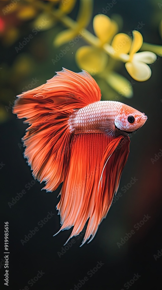 Betta Fish isolated on metal background Betta Fish isolated on metal background