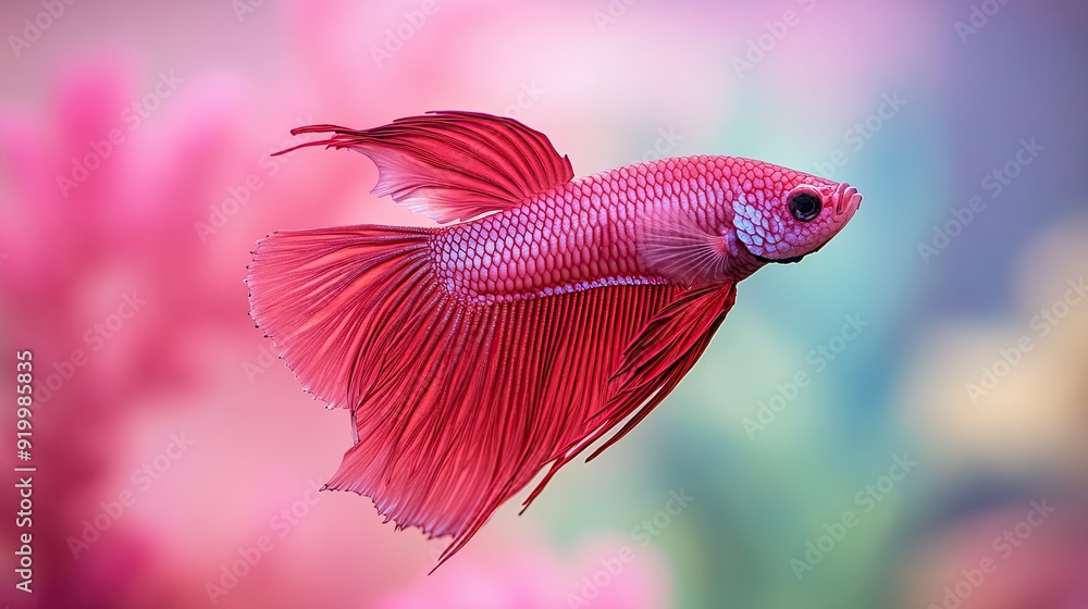 Betta Fish isolated on paper background Betta Fish isolated on paper background