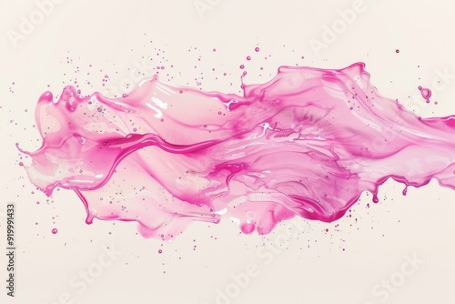 Wallpaper Mural A close-up shot of a pink liquid substance with a clear background Torontodigital.ca