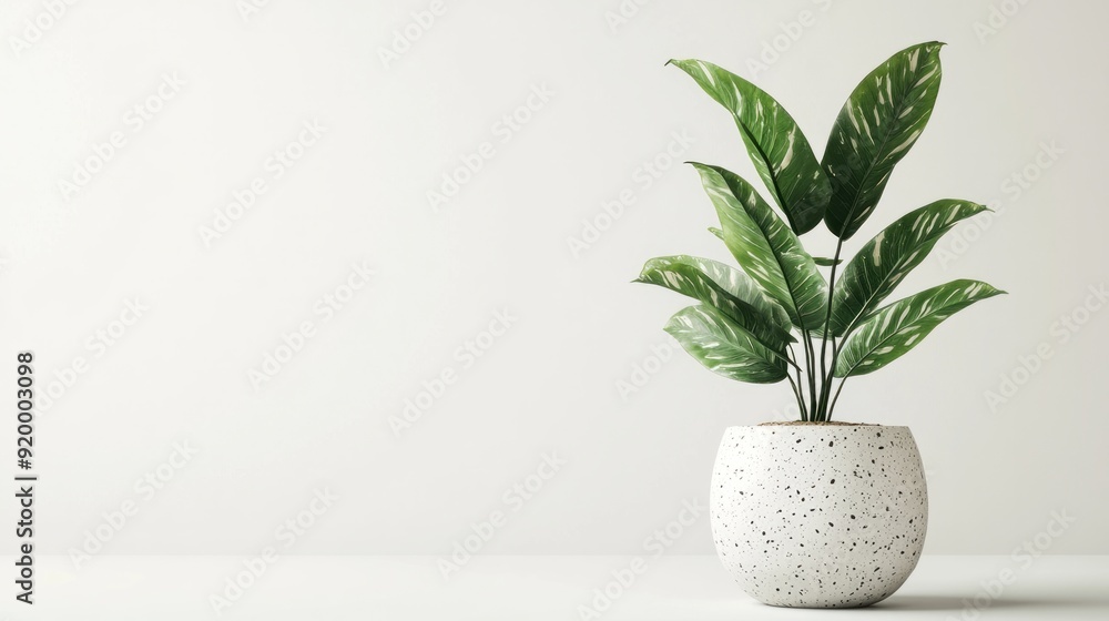 3d illustration of houseplant in terrazzo potted on white background stock photo 3d illustration of houseplant in terrazzo potted on white background stock photo