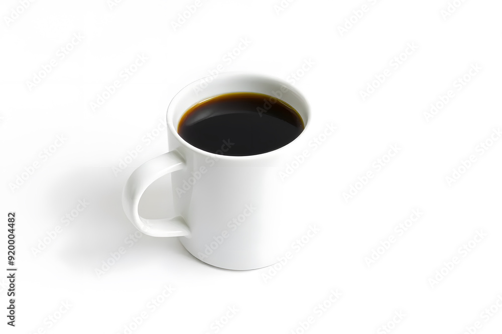 White coffee mug isolated on a solid white background. White coffee mug isolated on a solid white background.