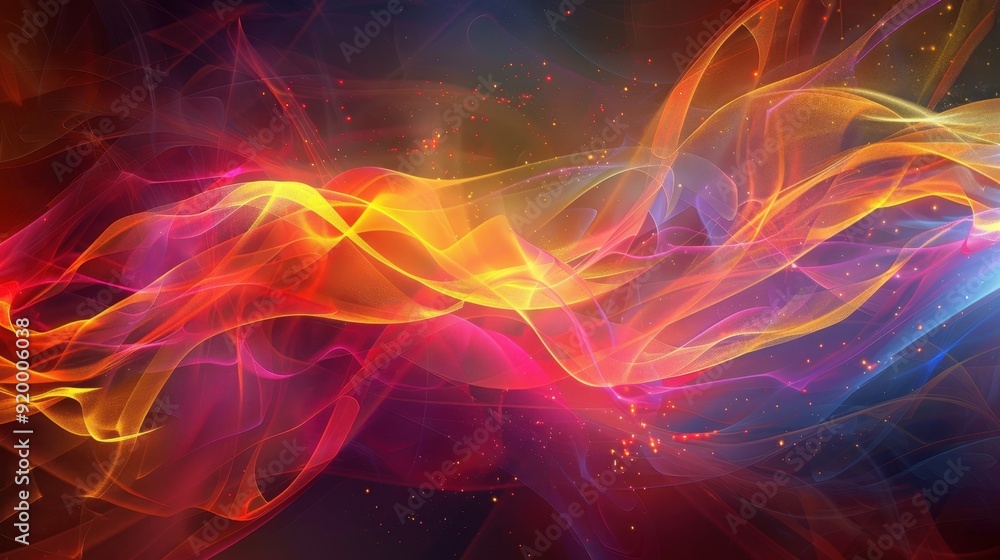 Obraz premium Abstract Colorful Smoke Background