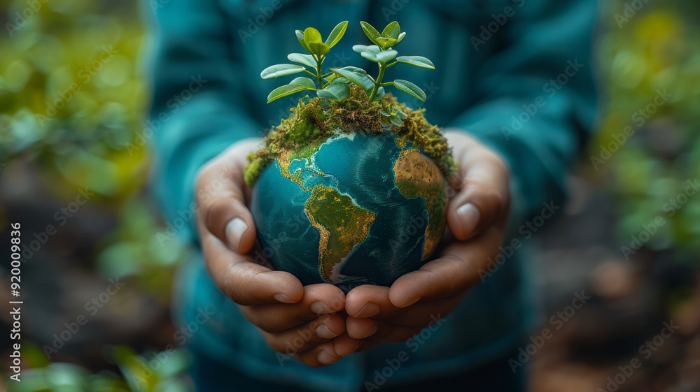 Team business engineer work Install environmental logo. team responsible for the idea of progress over blurred natural.Teamwork potential and motivate .save the earth concept.generative ai Team business engineer work Install environmental logo. team responsible for the idea of progress over blurred natural.Teamwork potential and motivate .save the earth concept.generative ai