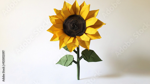 sunflower made of paper photo