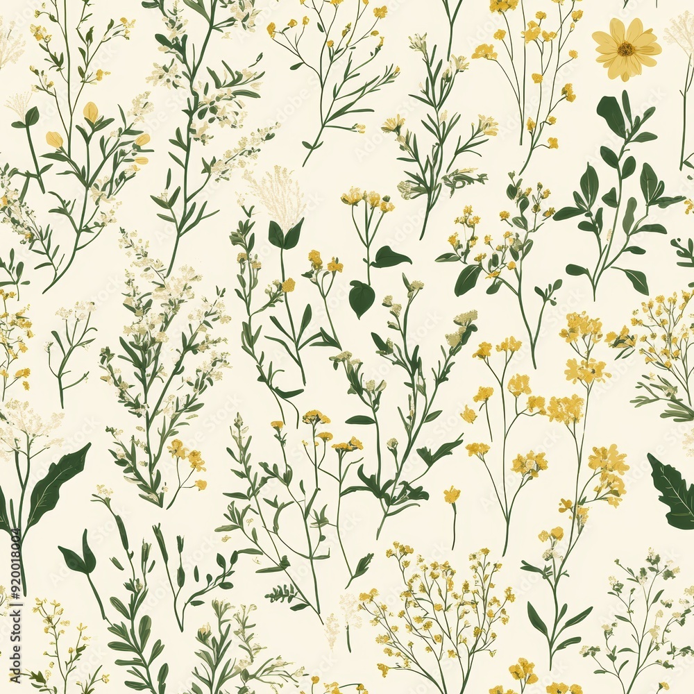 Floral Pattern Illustration Seamless Pattern Floral Pattern Illustration Seamless Pattern