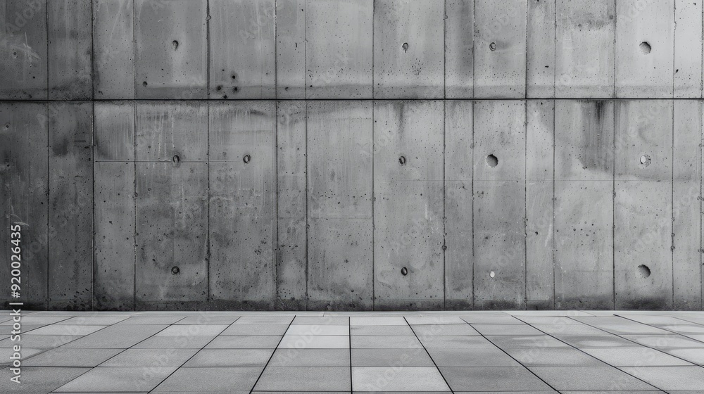Concrete wall in brutalist architectural style Concrete wall in brutalist architectural style
