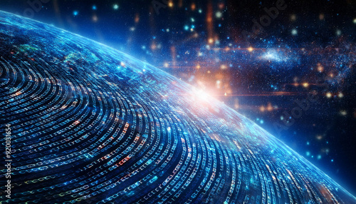 abstract background with code programing and space