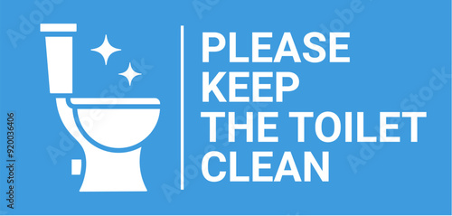 Toilet seat outline icon wc logo line. Vector editable Keep toilet sign clean wc bowl