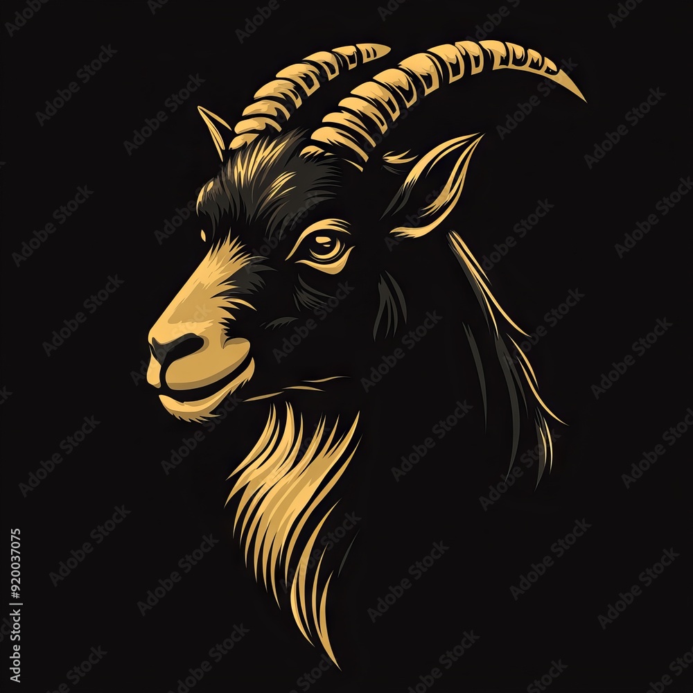 goat vector logo goat vector logo