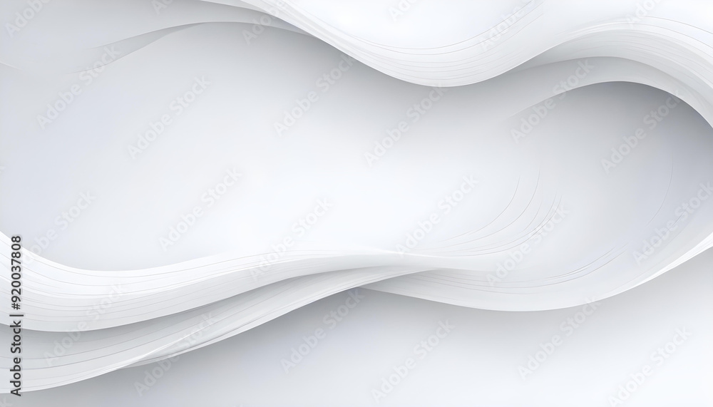 Soft abstract white and gray curved shapes on a light background 8 Soft abstract white and gray curved shapes on a light background 8