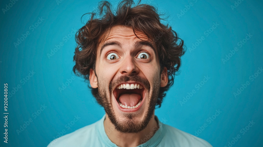 Excited person portrait Excited person portrait