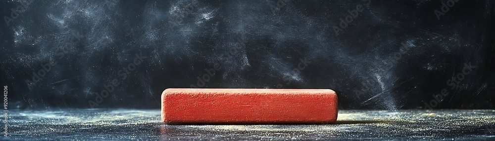 Red Brick on a Dusty Dark Background - Product Display Mockup Red Brick on a Dusty Dark Background - Product Display Mockup