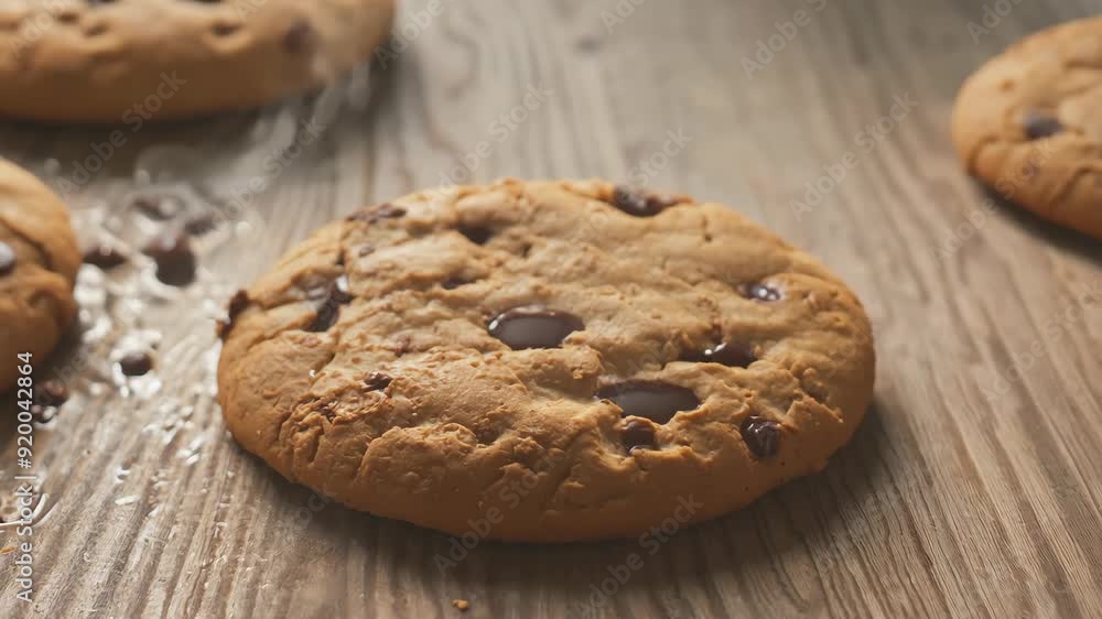 Freshly baked chocolate chip cookies Freshly baked chocolate chip cookies