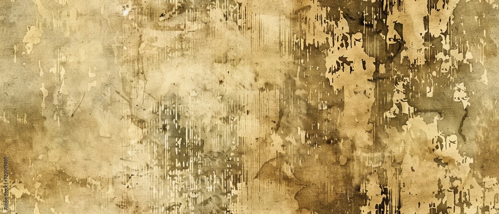Fototapeta premium A nostalgic background in muted brown with vintage paper textures