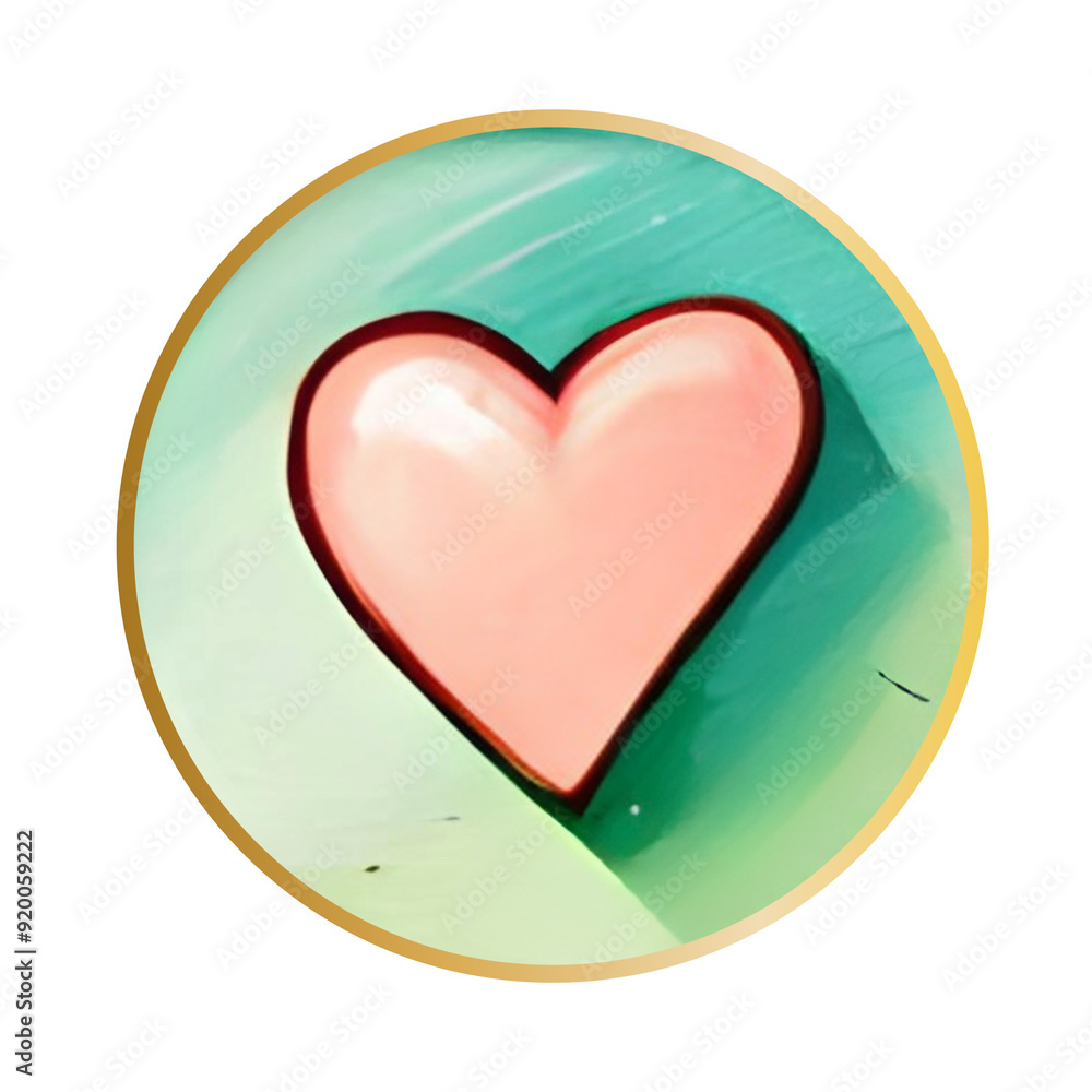Pastel Pink Heart Light Teal Minimal Background Rosy Hearts Shadow Gold Border Frame Circle 433 Pastel Pink Heart Light Teal Minimal Background Rosy Hearts Shadow Gold Border Frame Circle 433