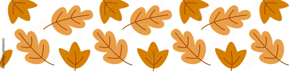 Autumn Leaves Strip Pattern Autumn Leaves Strip Pattern
