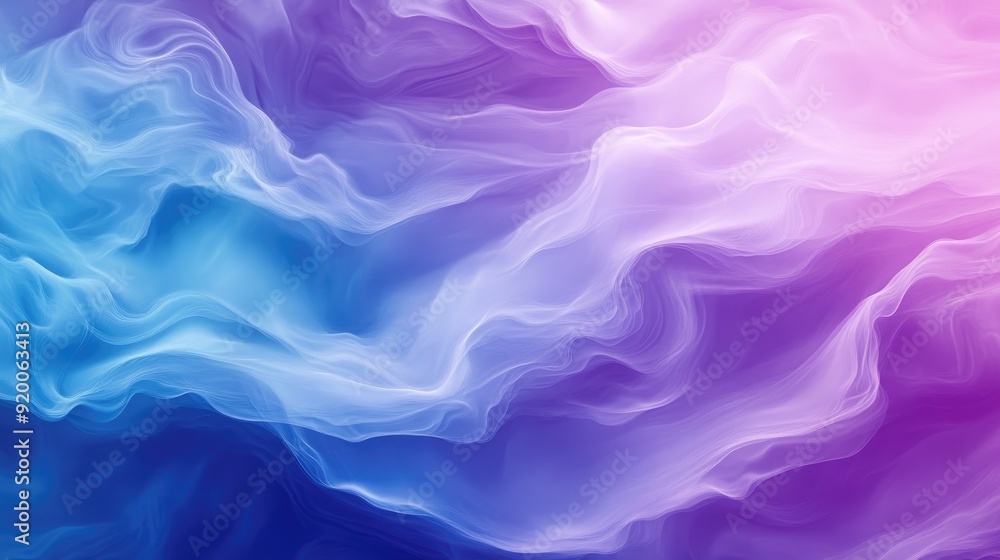 Gradient purple and blue background with abstract waves, suitable for dreamy and ethereal designs Gradient purple and blue background with abstract waves, suitable for dreamy and ethereal designs