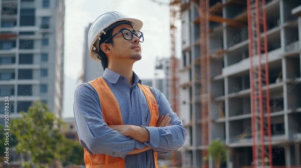 Free photo smart asian engineer manager with safety uniform checking site construction with steel - Free photo smart asian engineer manager with safety uniform checking site construction with steel -