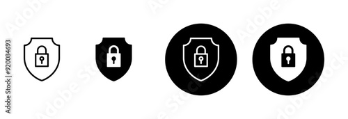 Security icon vector isolated on white background. protection icon. privacy. vpn